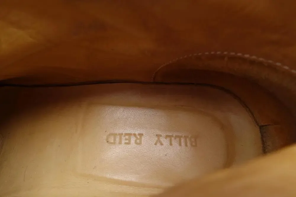 Billy Reid Boots Mens Size 13 Brown Leather Canvas Chukka Ankle Made In Italy